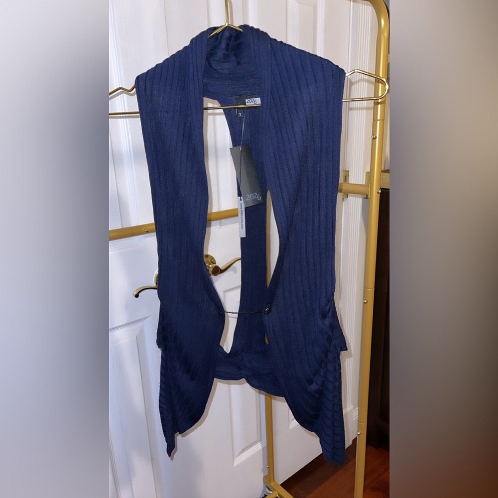 Navy Blue Sexy vest Rop